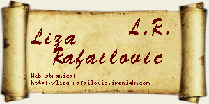 Liza Rafailović vizit kartica